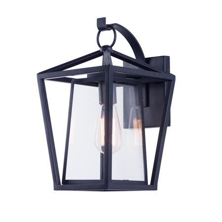 MAXIM Artisan 1-Light 9" Wide Black Outdoor Wall Sconce 3175CLBK